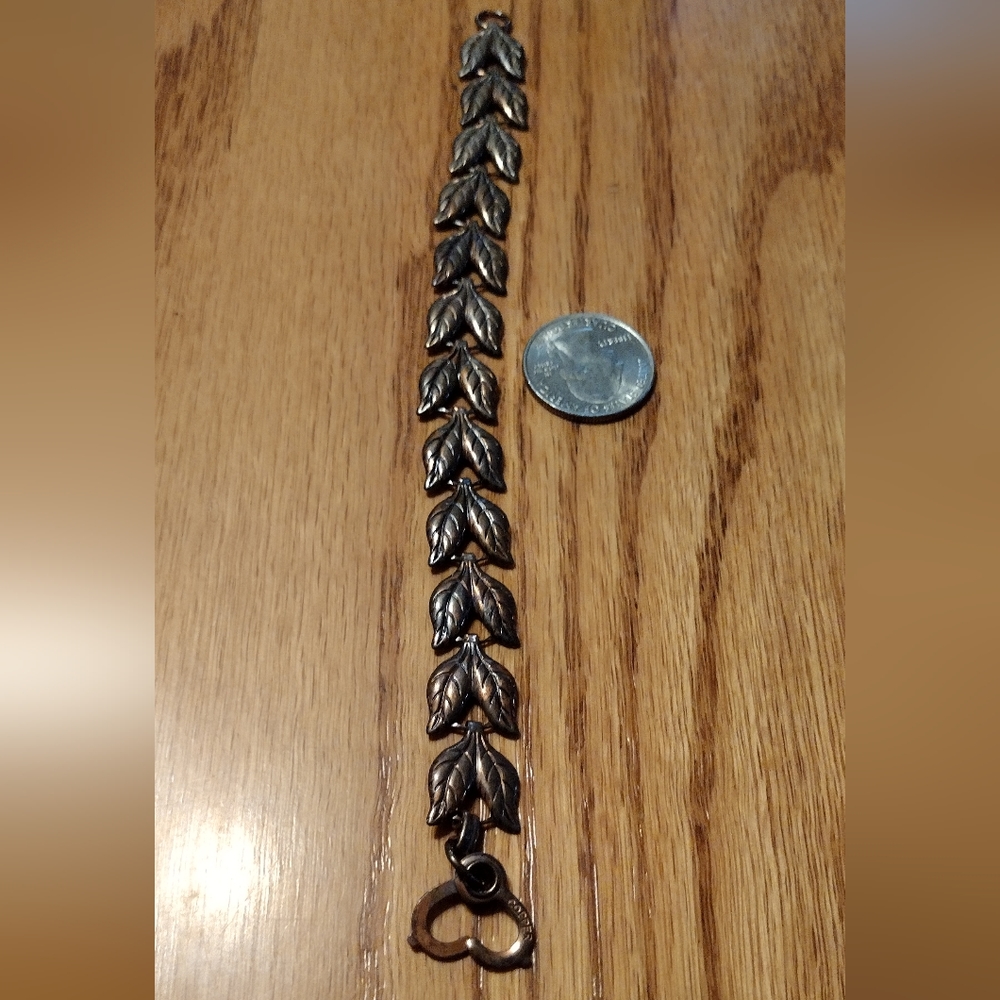 Vintage Solid Copper Designer Bracelet - image 3